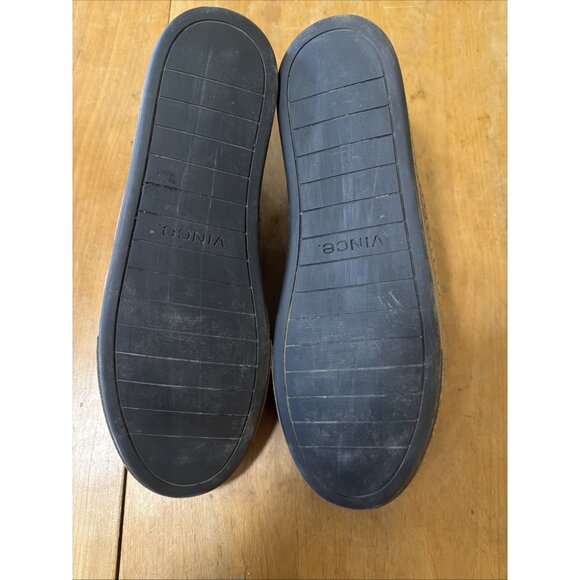 VINCE Sz 11.5-12 NORRIS SUEDE LEATHER LACE-UP PLAIN TOE SNEAKERS FLINT main image 11